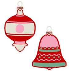 vintage christmas ornaments set 3