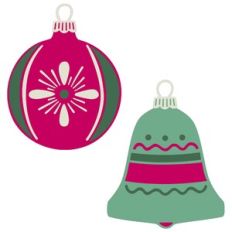 vintage christmas ornaments set 5