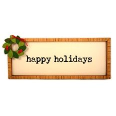 Frame Phrase Happy Holidays