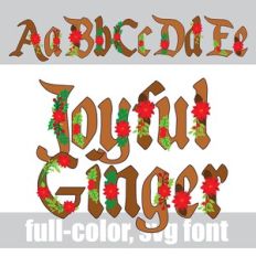 Joyful Ginger Color Font
