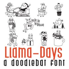 Llama-Days Doodlebat Font