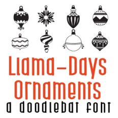 Llama-Days Ornaments Doodlebat Font