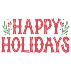 Retro Happy Holidays