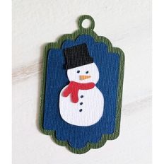 snowman gift tag