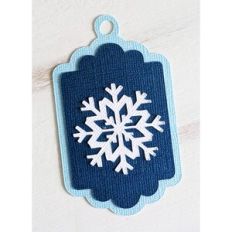 snowflake gift tag