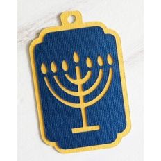 menorah gift tag