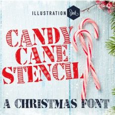 ZP Candy Cane Stencil