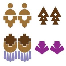 Aztec Inspired earrings