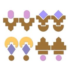 Aztec earrings