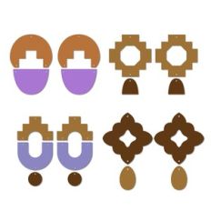 Boho Earring templates