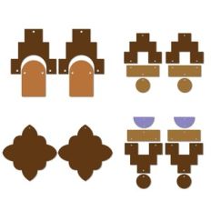 Boho Earring Templates