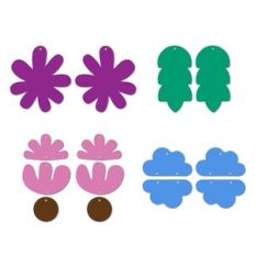 Leaf Earring Templates