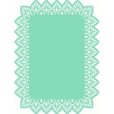 8.5 x 11 lace edge rectangle