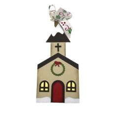 Church Christmas Ornament or Tag