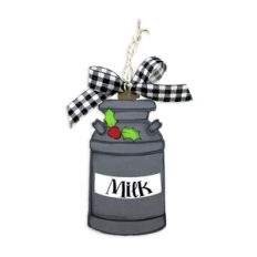 Milk Can Christmas Ornament or Tag