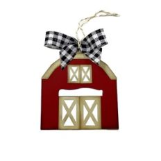 Barn Christmas Ornament or Tag