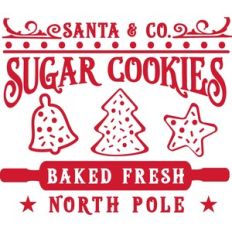 Santa and Co Sugar Cookies