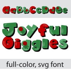 Joyful Giggles Color Font