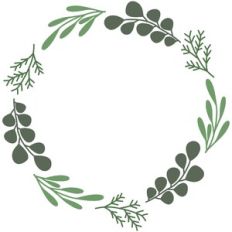 Winter Leaves Frame
