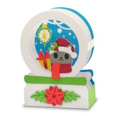 Christmas Snow Globe Card - cat