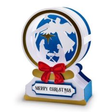 Christmas Snow Globe Card - nativity scene