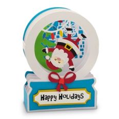 Christmas Snow Globe Card - Santa