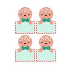 Gingerbread Man Labels