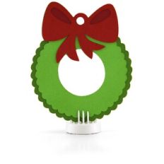 Shaped Gift Tag Wreath