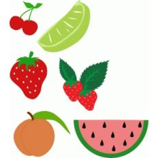 summer fruit set