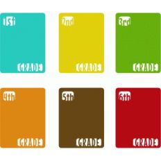grade 1-6 journaling cards