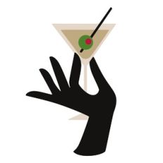Hand Holding Martini