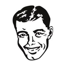Retro Man Face
