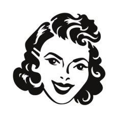 Retro Woman Face