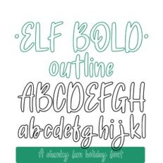 Elf Outline Font