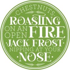 Chestnuts roasting on an open fire