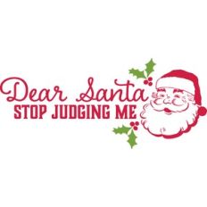Dear Santa Stop Judging Me