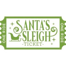 Santa's Sleigh Ticket Stub