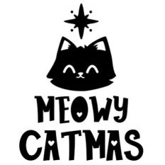Christmas cat - Meowy Catmas