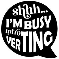 shhh... i'm busy introverting