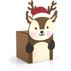 Tuck Lid Gift Box Reindeer