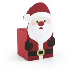 Tuck Lid Gift Box Santa Claus