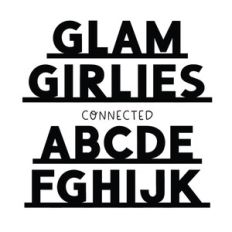 BFC Glam Girlies Glamour Connected Block Party Sans Font