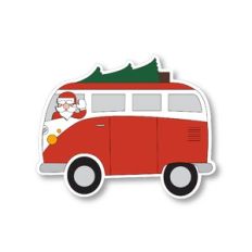 Santa Red Car