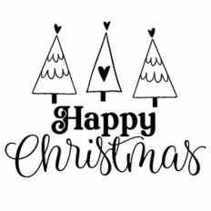 Happy Christmas Christmas Trees Quote