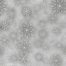 Silver Glitter Snowflake Background Pattern