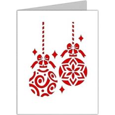 christmas ornaments card