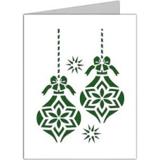 christmas ornaments card