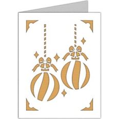 christmas ornaments card