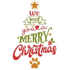 we woof you a merry christmas