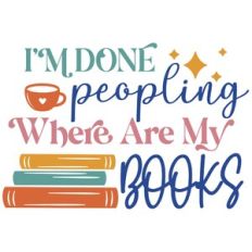 i'm done peopling where are my books